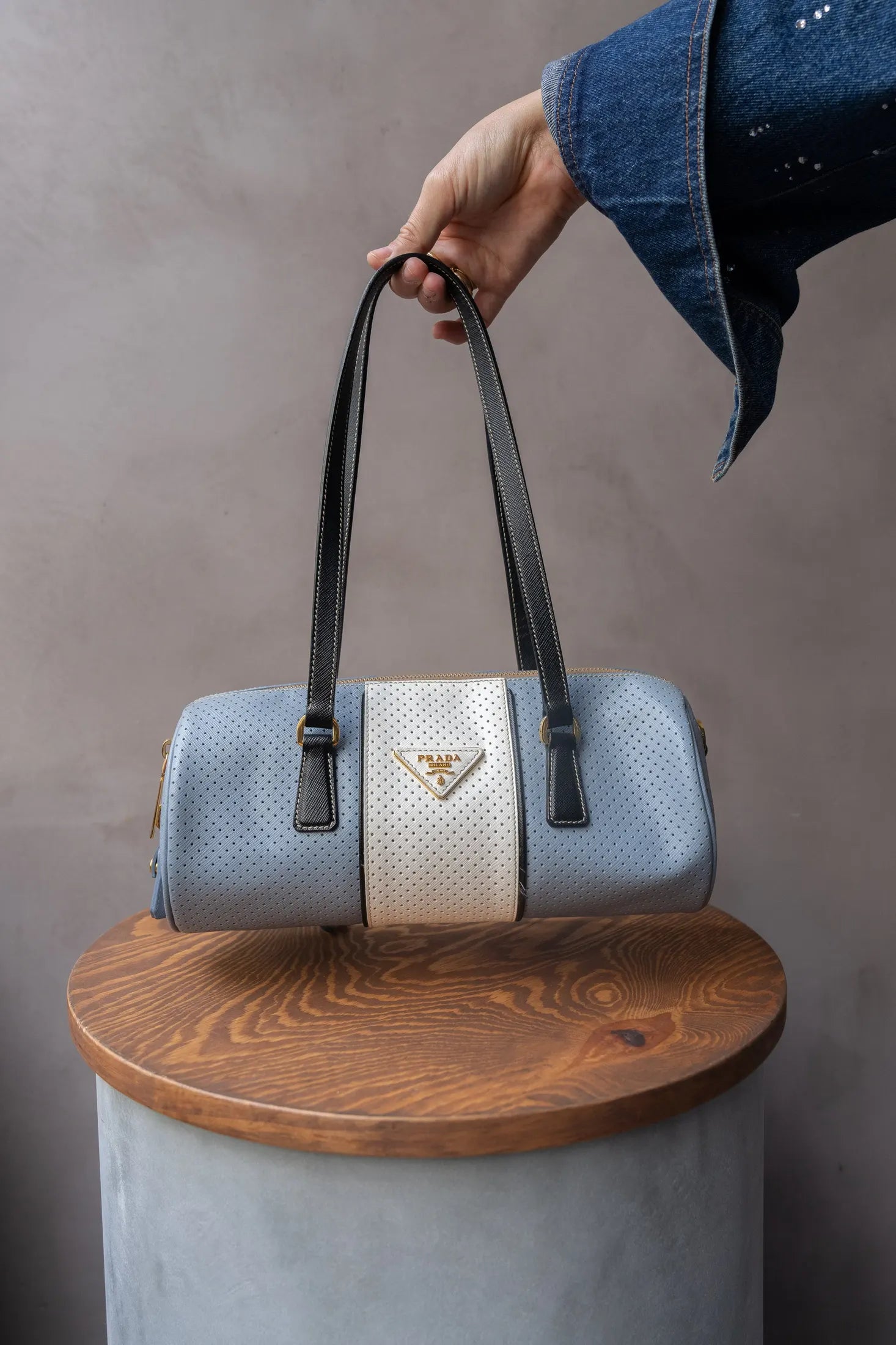 Baby blue prada bag sale