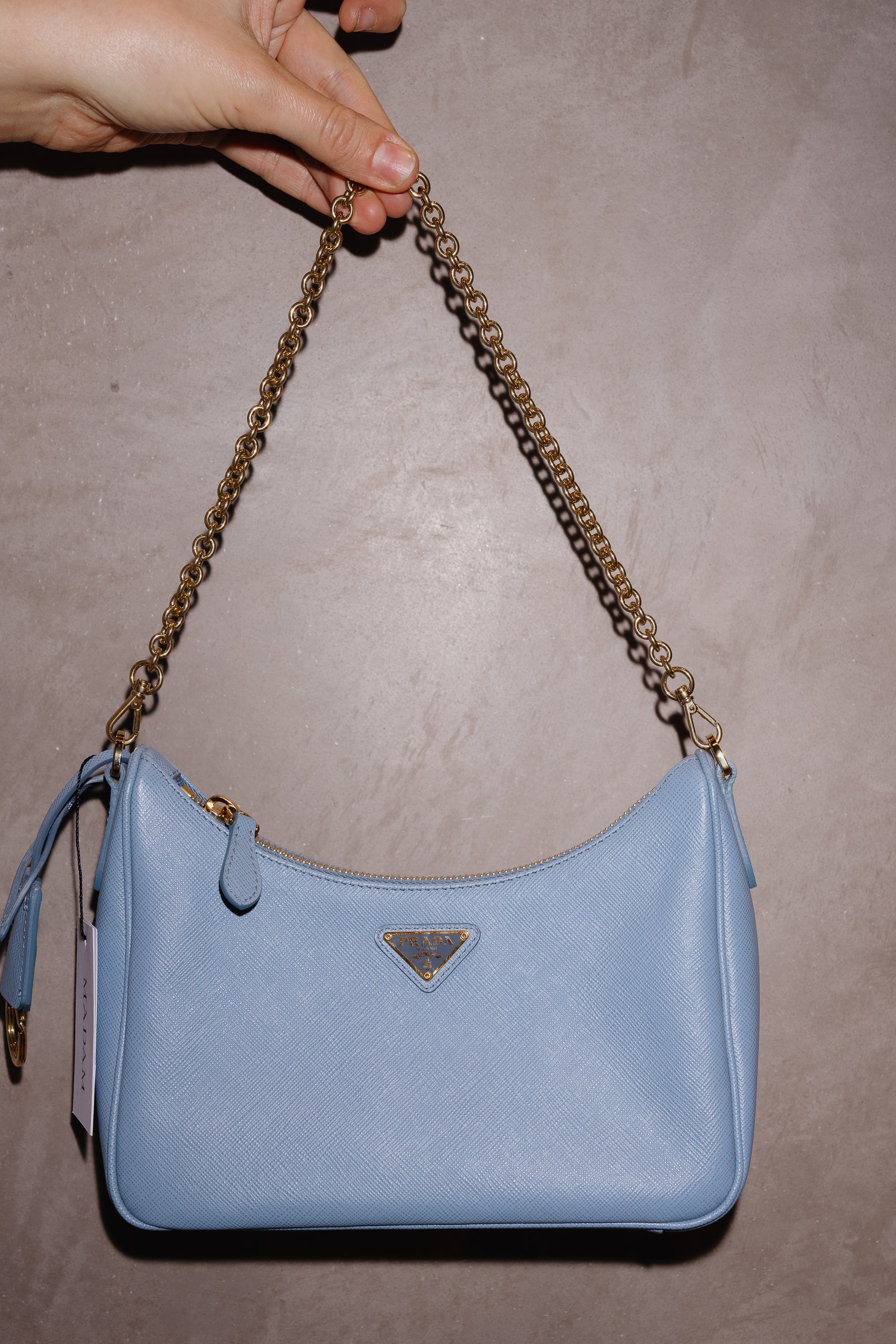 Prada Light Blue Re-Edition Bag