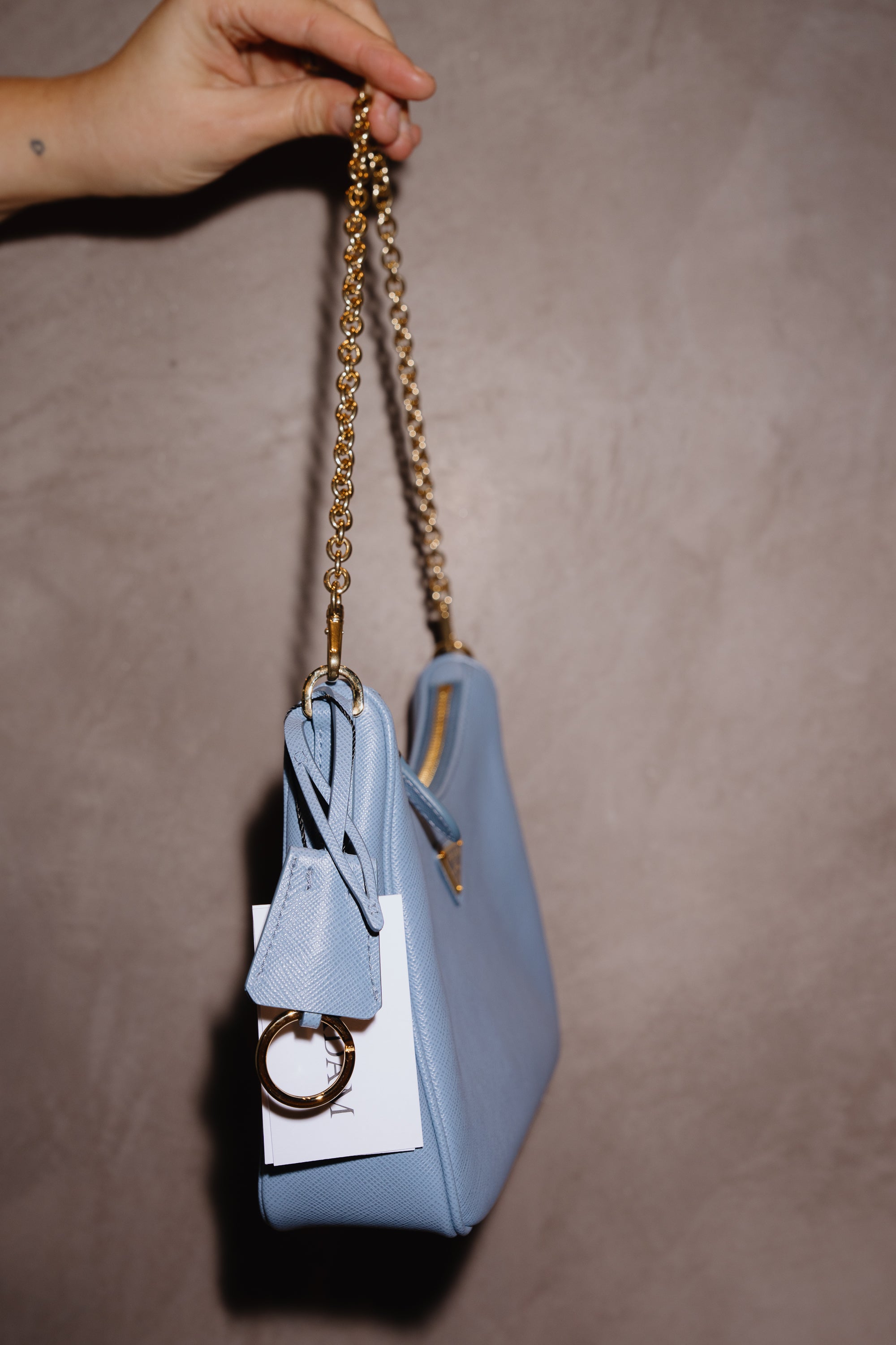 Prada Light Blue Re-Edition Bag