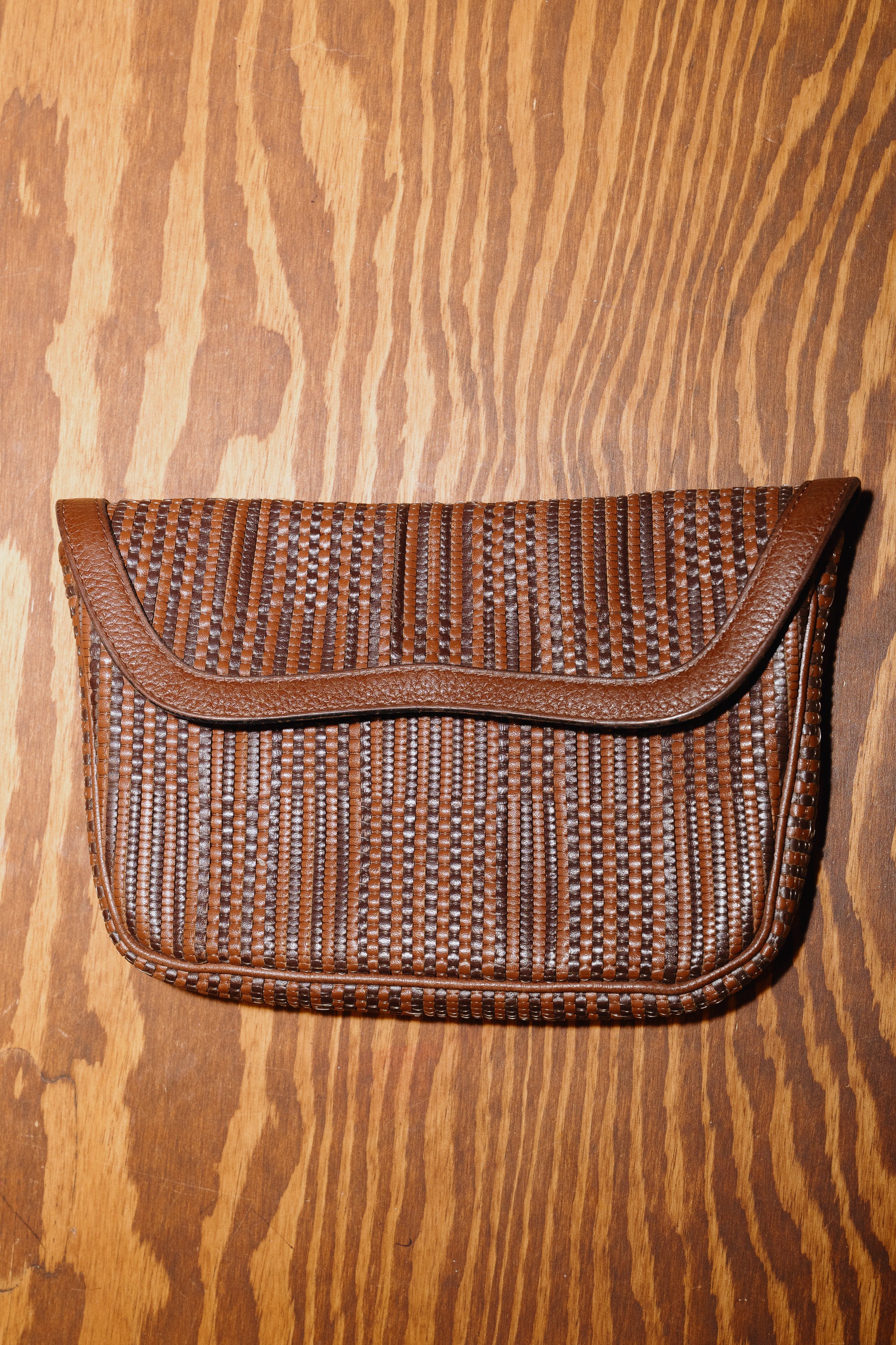 Delvaux Pochette in Toile de Cuir