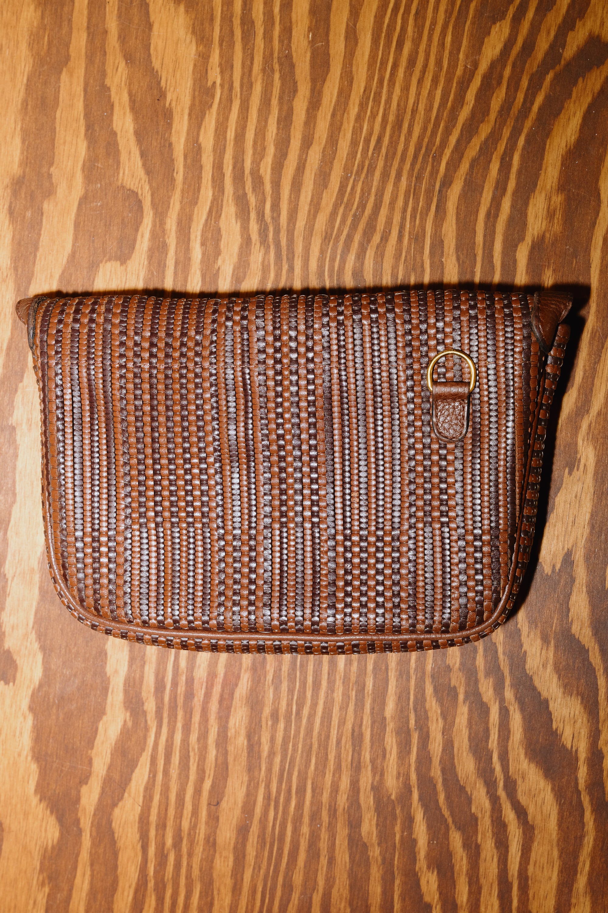 Delvaux Pochette in Toile de Cuir