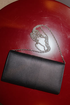 Delvaux Black Brillant Wallet On Chain