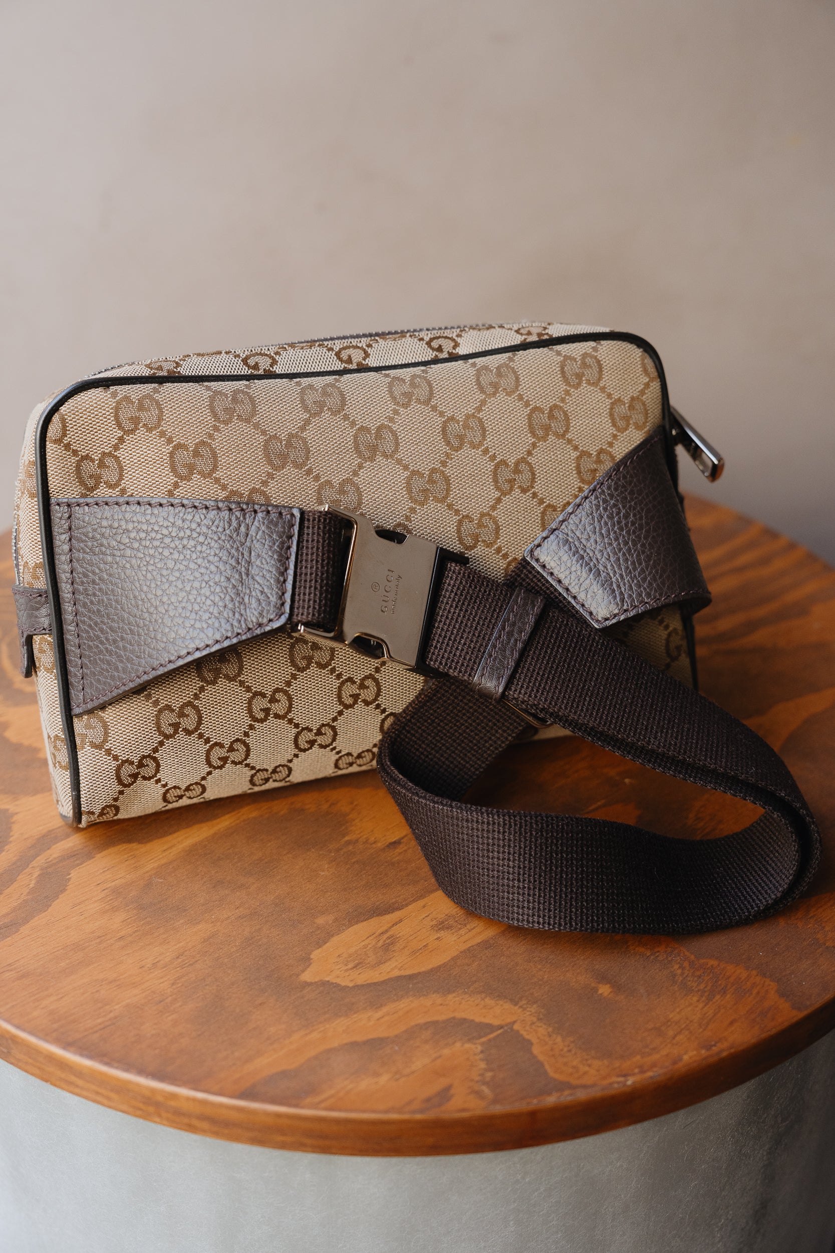 Gucci Monogram Canvas Belt Bag