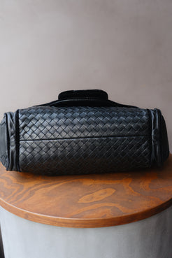 Bottega Veneta Black Woven Shoulder Bag