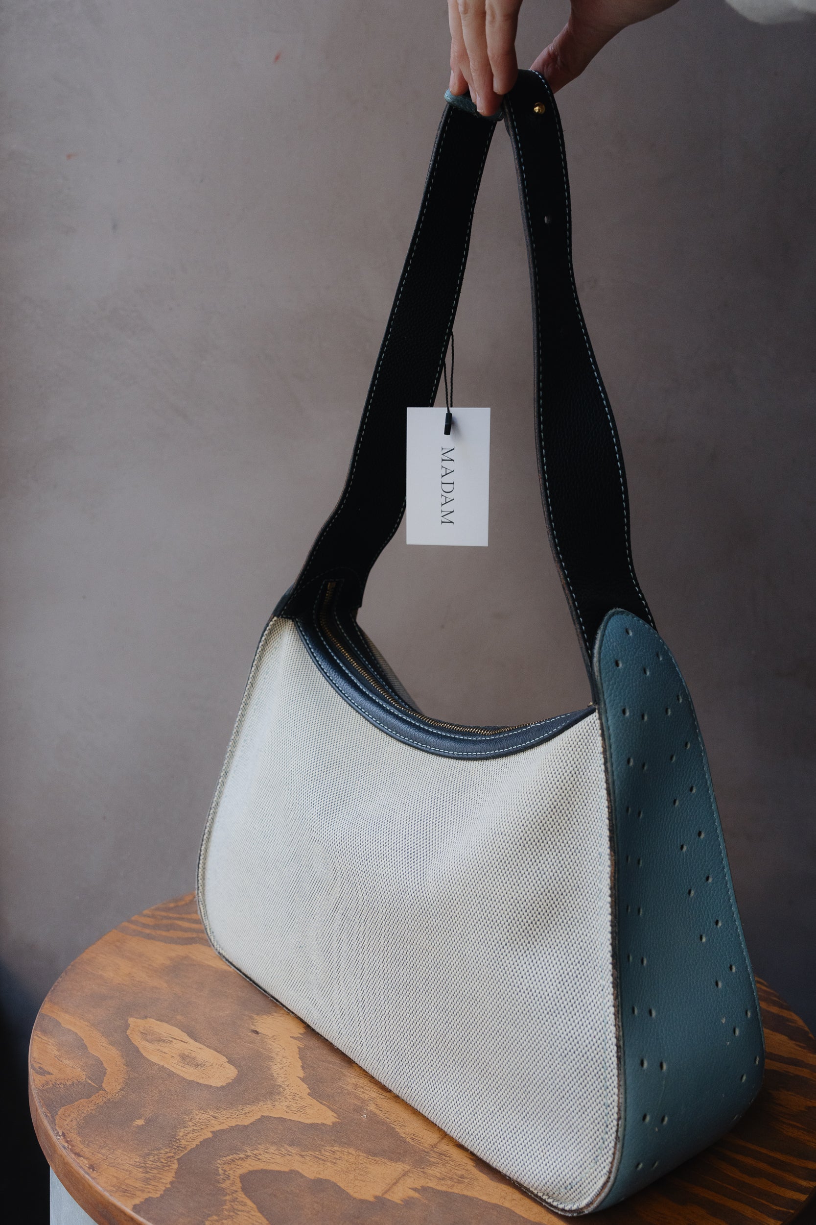 Delvaux Pensée Toile De Marine Bag