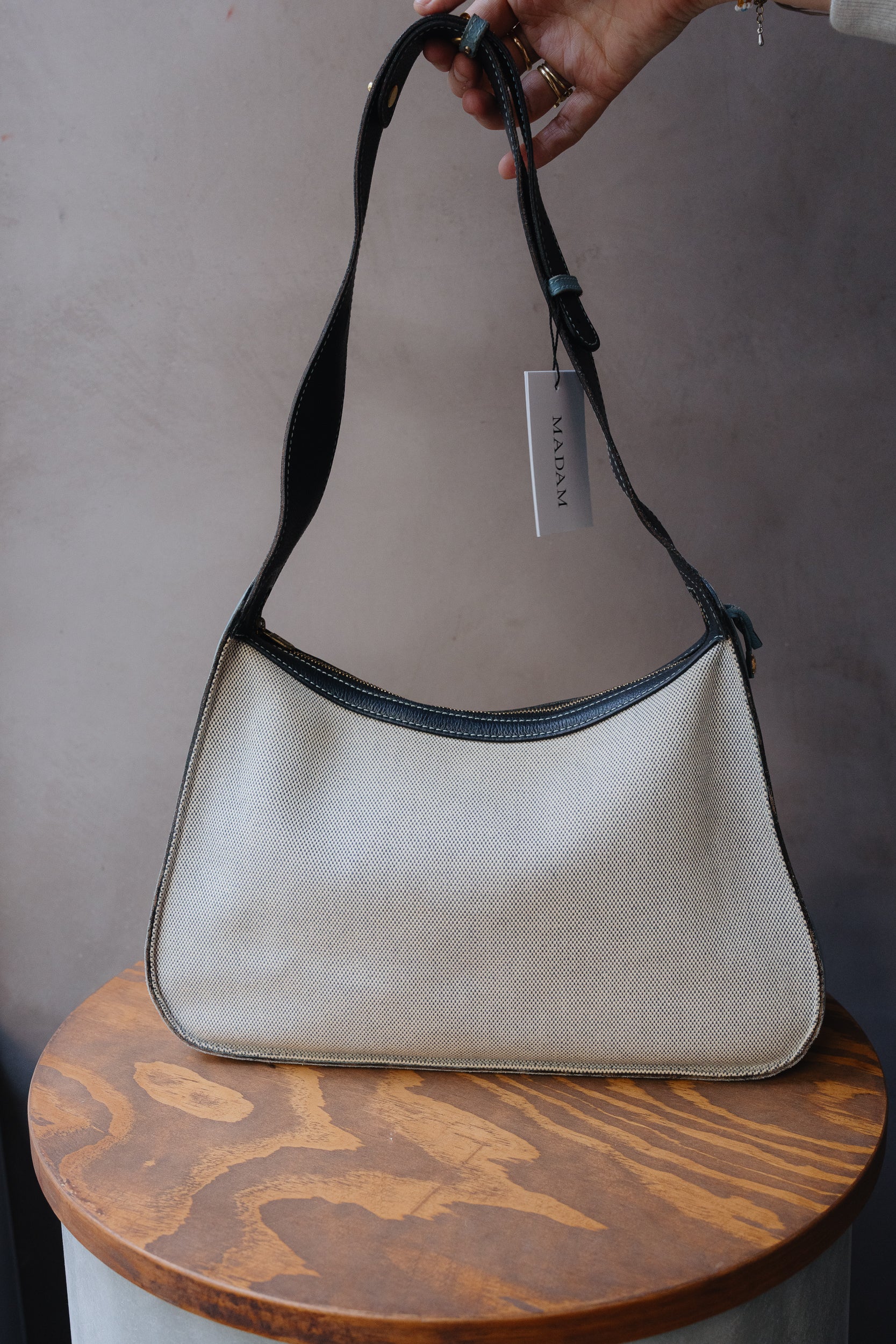 Delvaux Pensée Toile De Marine Bag