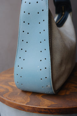 Delvaux Pensée Toile De Marine Bag