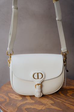 Christian Dior White Bobby Medium