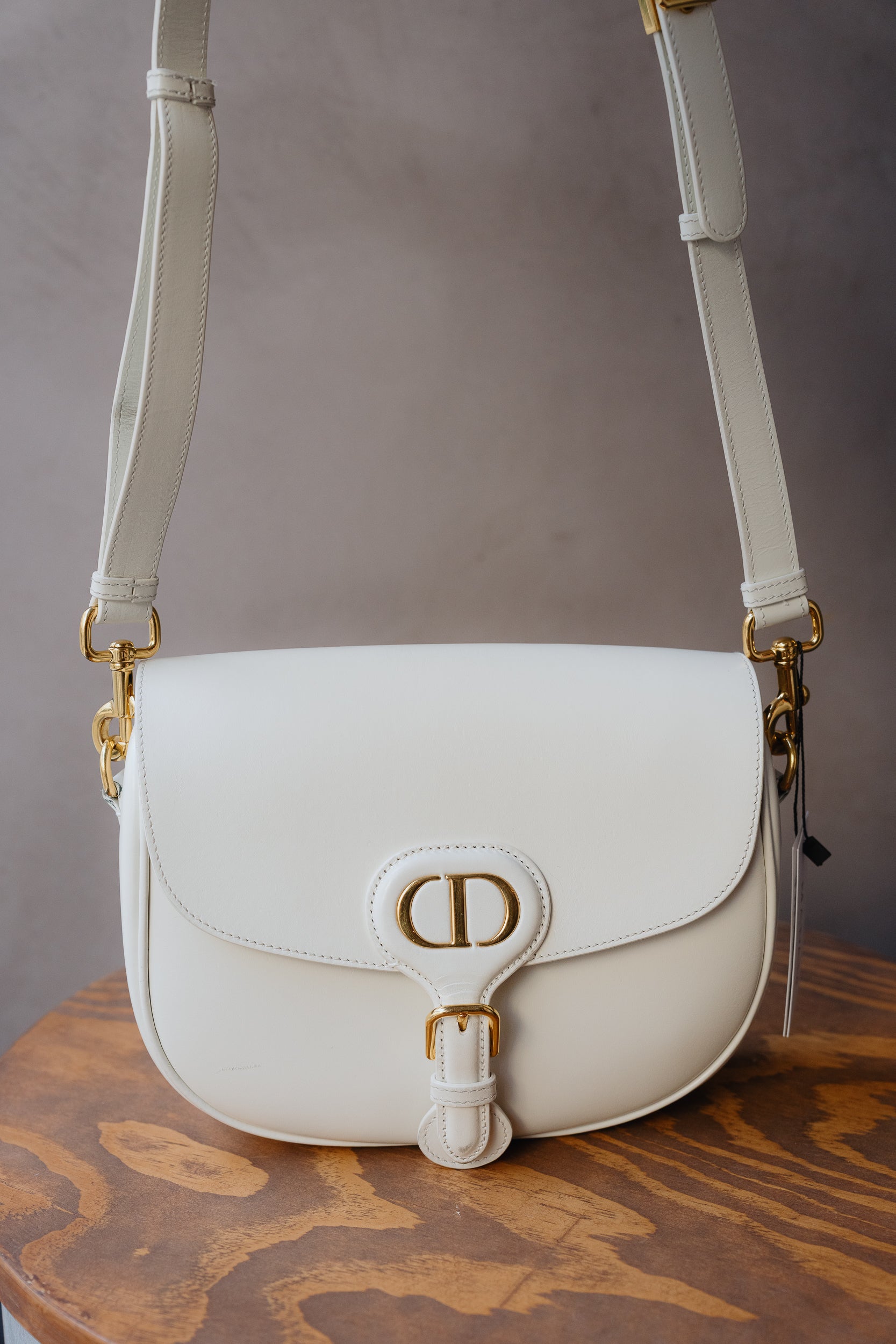 Christian Dior White Bobby Medium