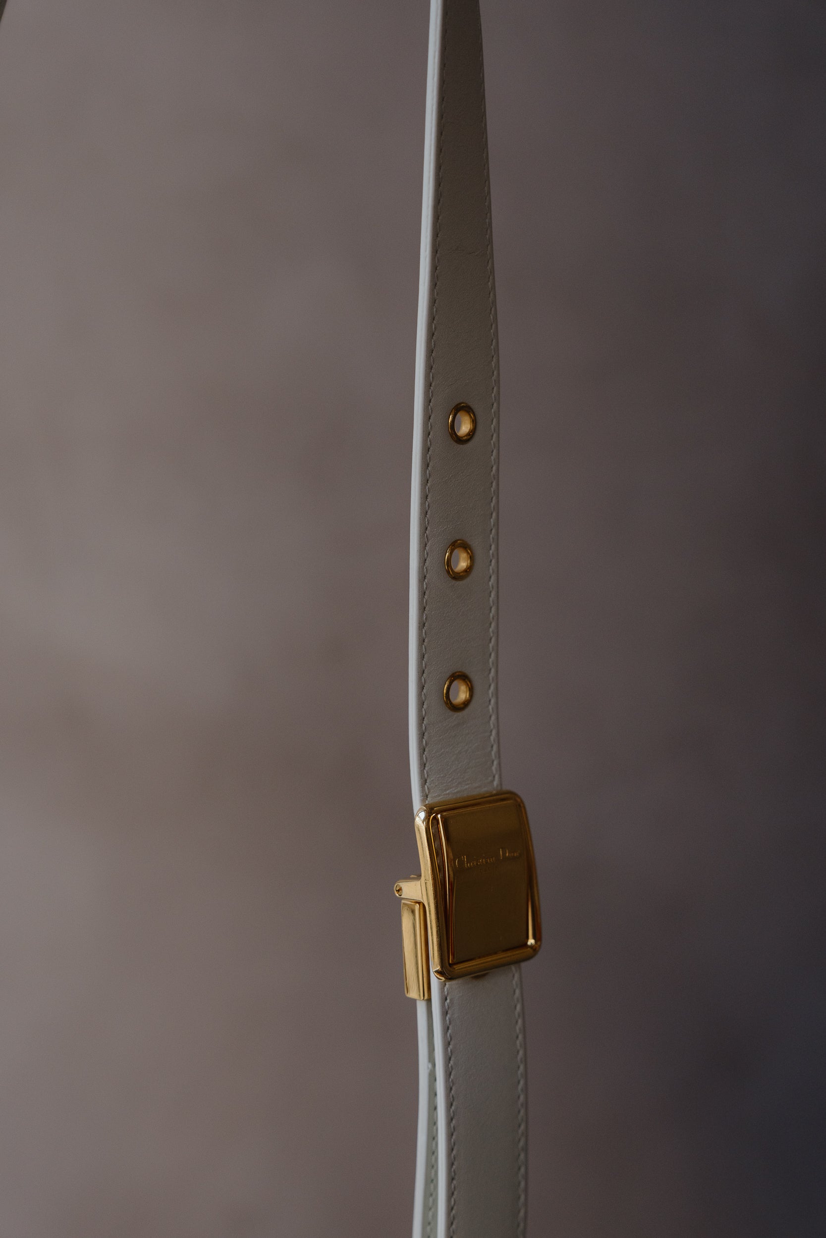 Christian Dior White Bobby Medium