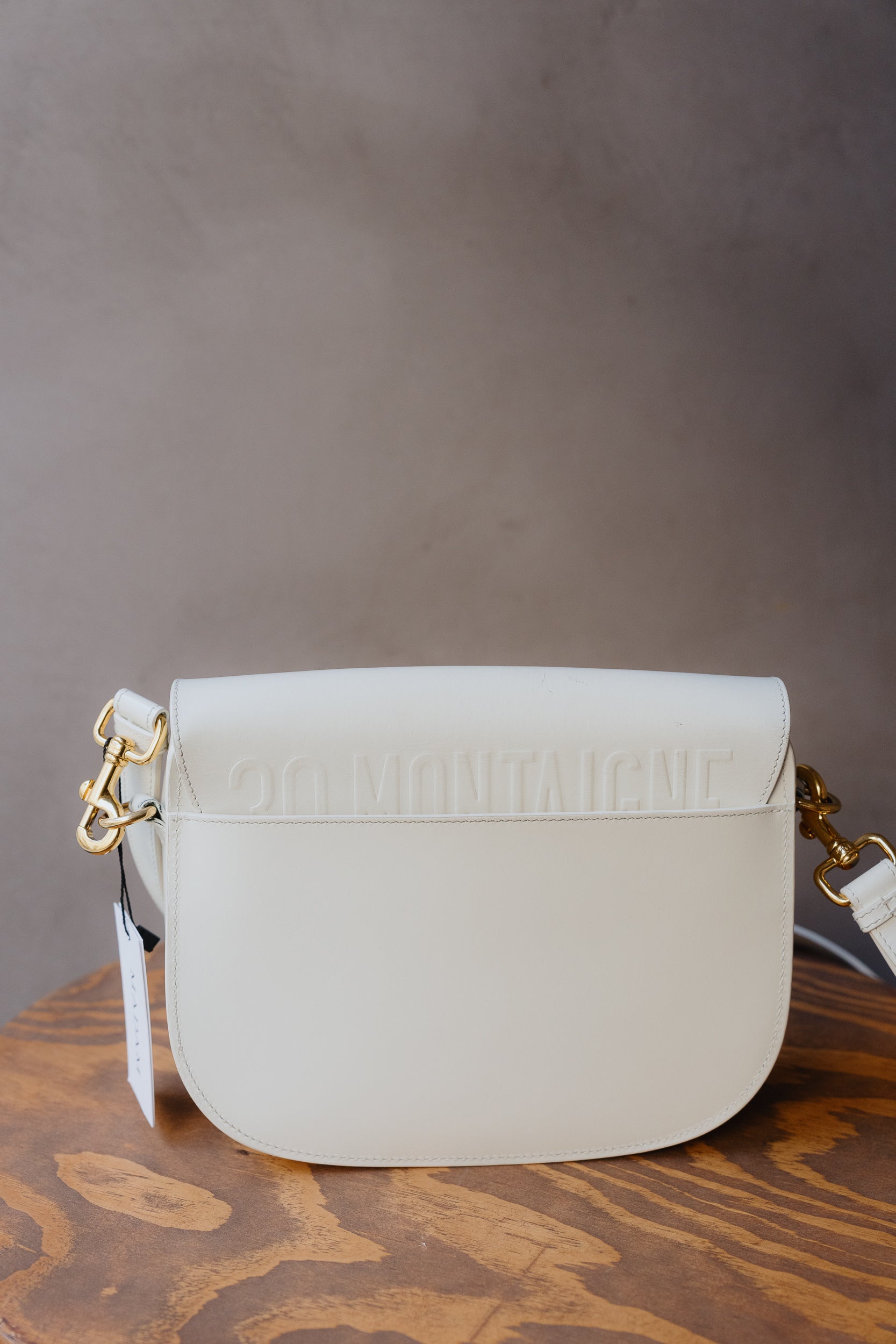 Christian Dior White Bobby Medium