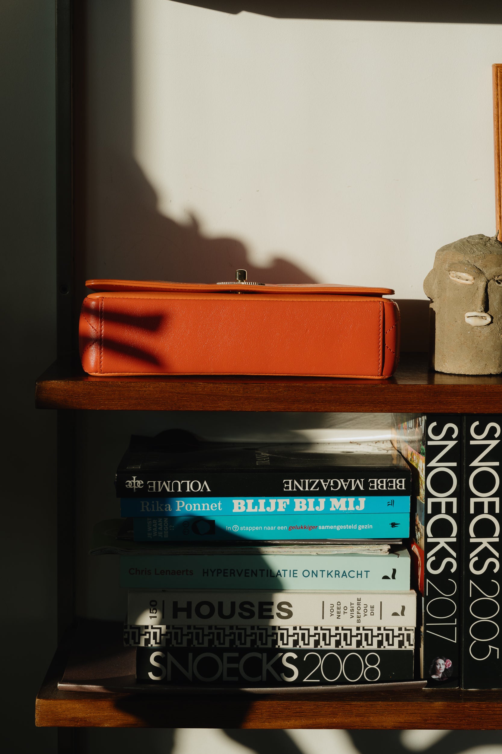 Chanel Medium Lambskin Crossover – Orange-Pink 2017