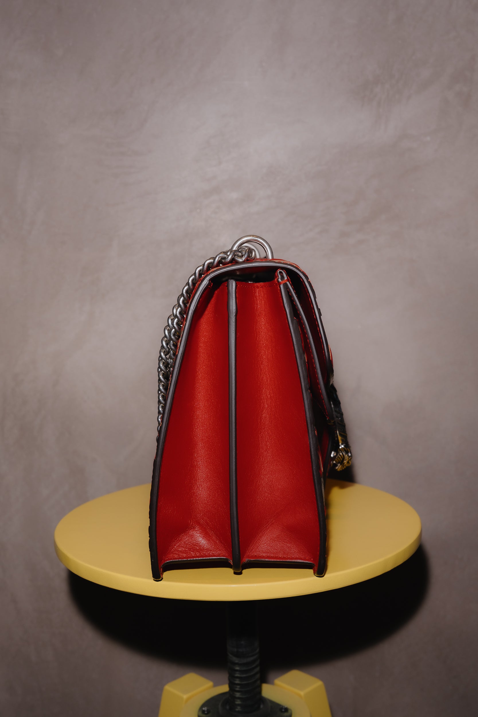 Gucci Red Arabesque GG Dionysus Medium Bag