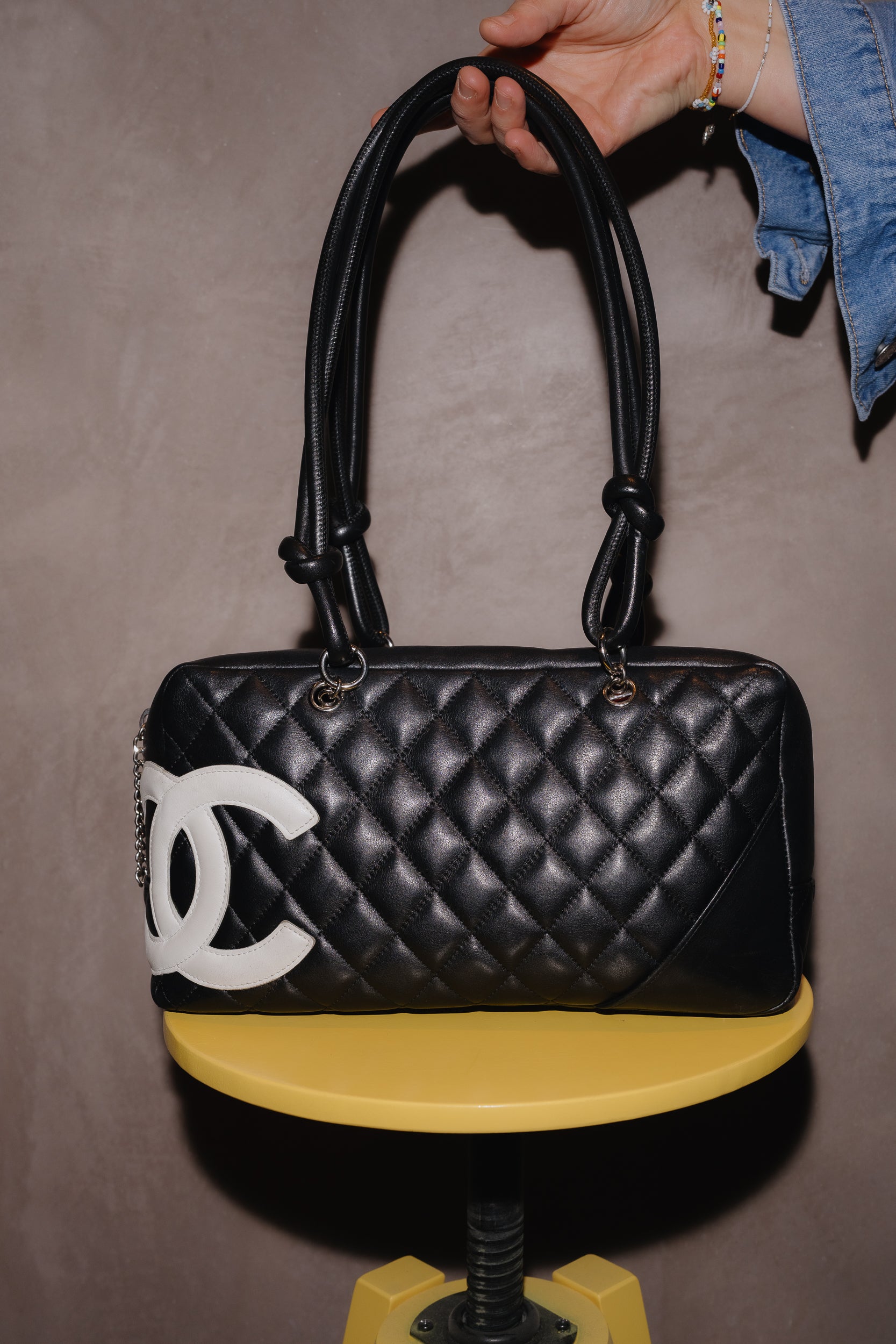 Chanel Black Quilted Cambon Shoulder Bag