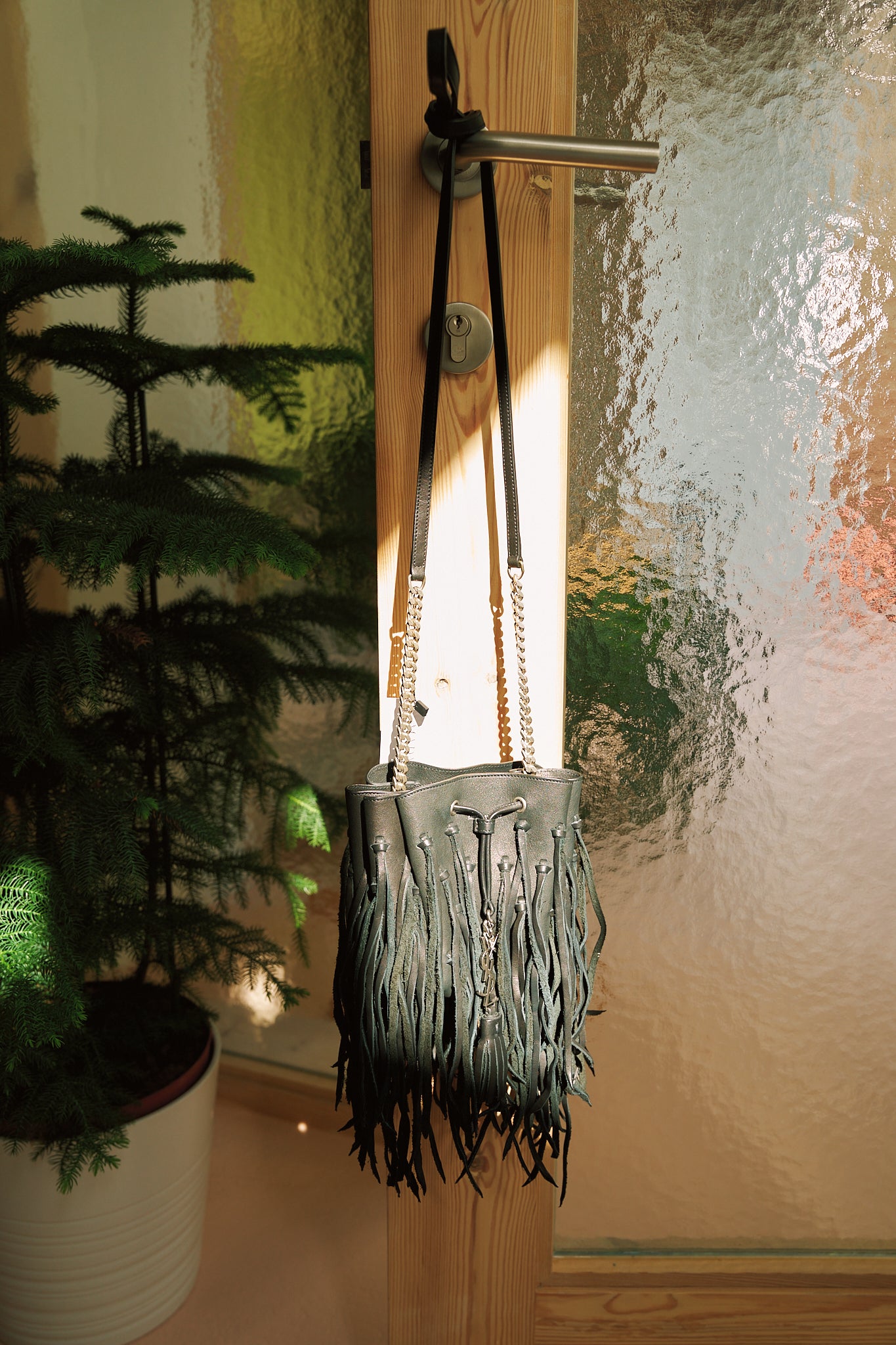 Saint Laurent Bucket Fringe Bag