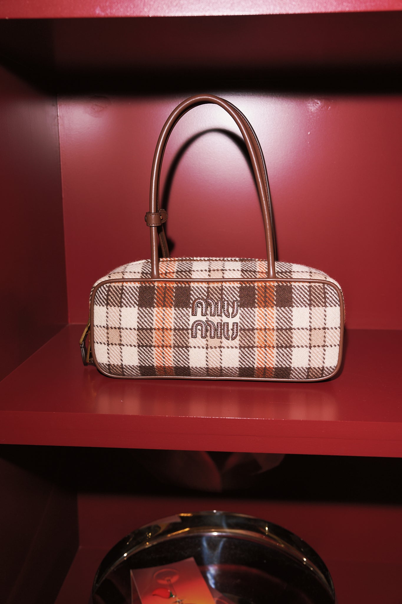 Miu Miu Bauletto Tartan Bag