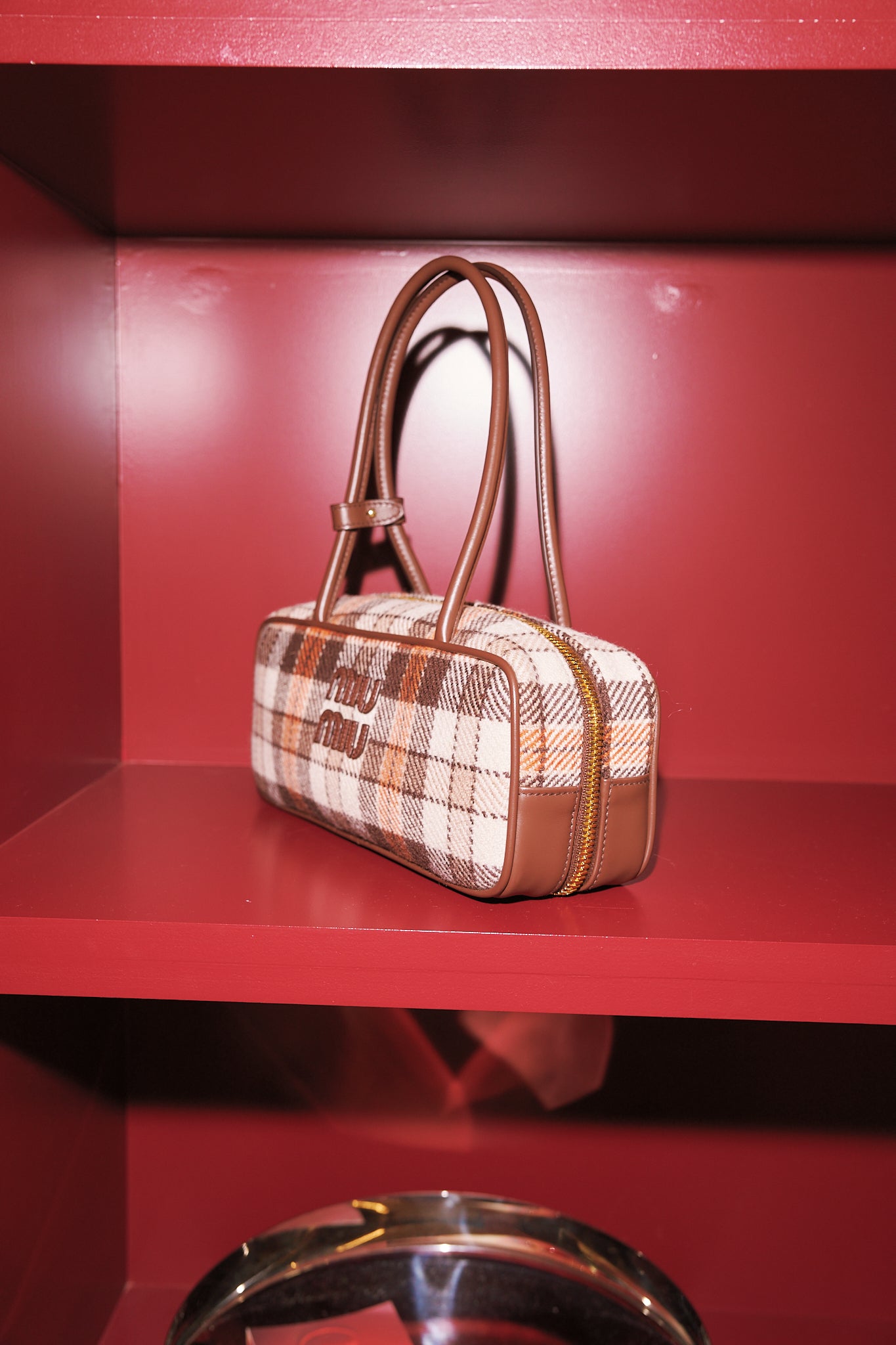 Miu Miu Bauletto Tartan Bag