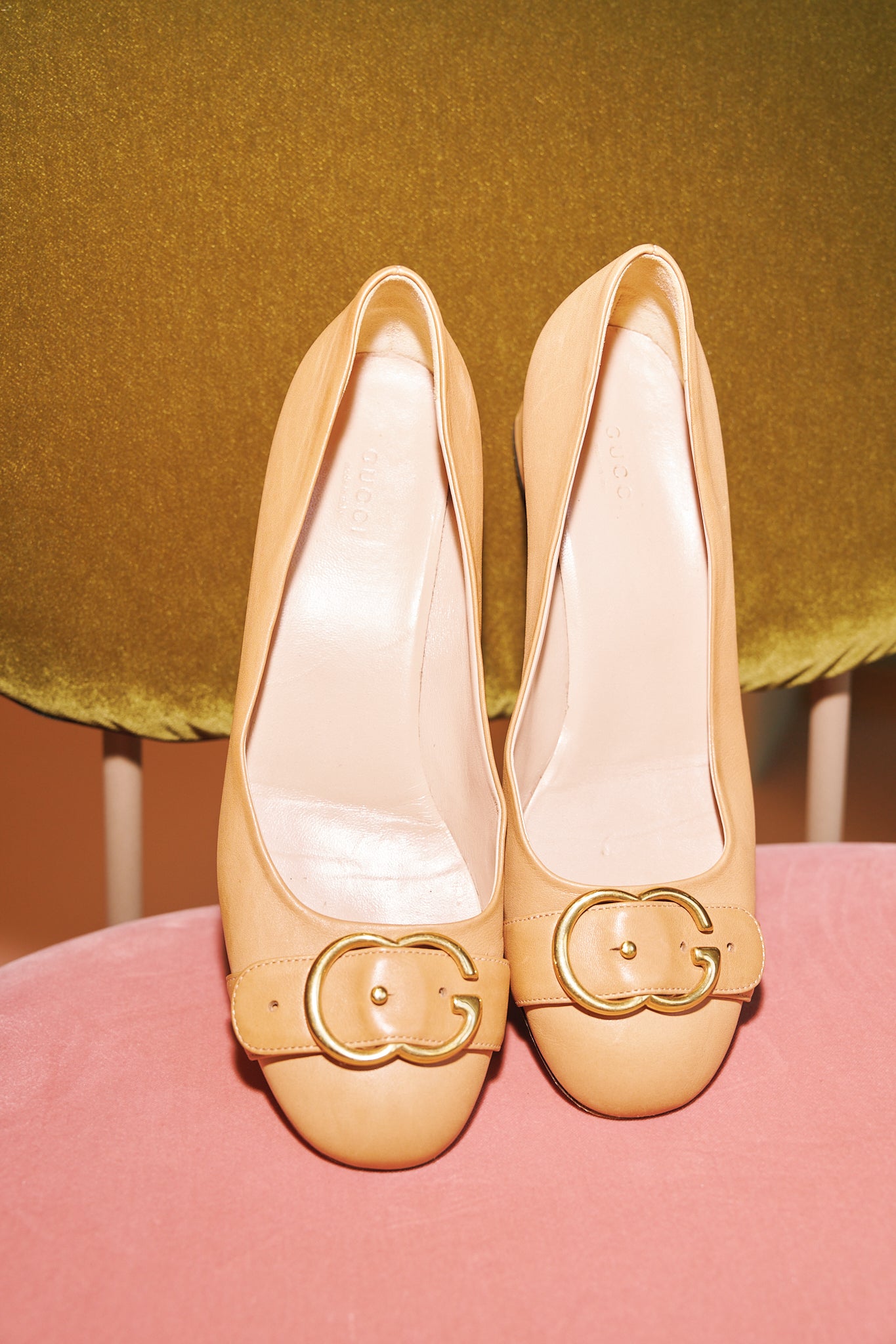 Gucci Beige Ballet Flats
