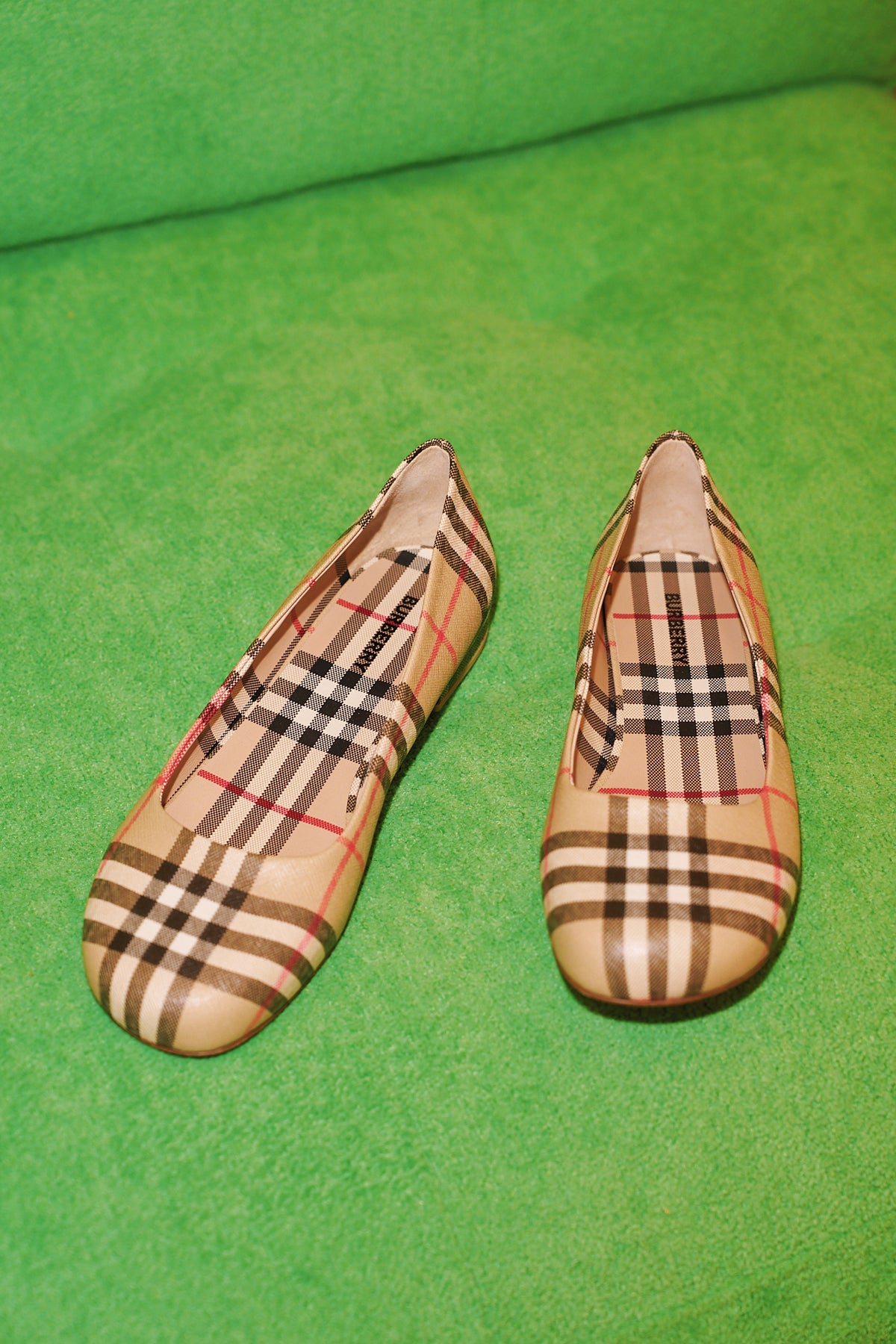 Burberry Check Ballerinas