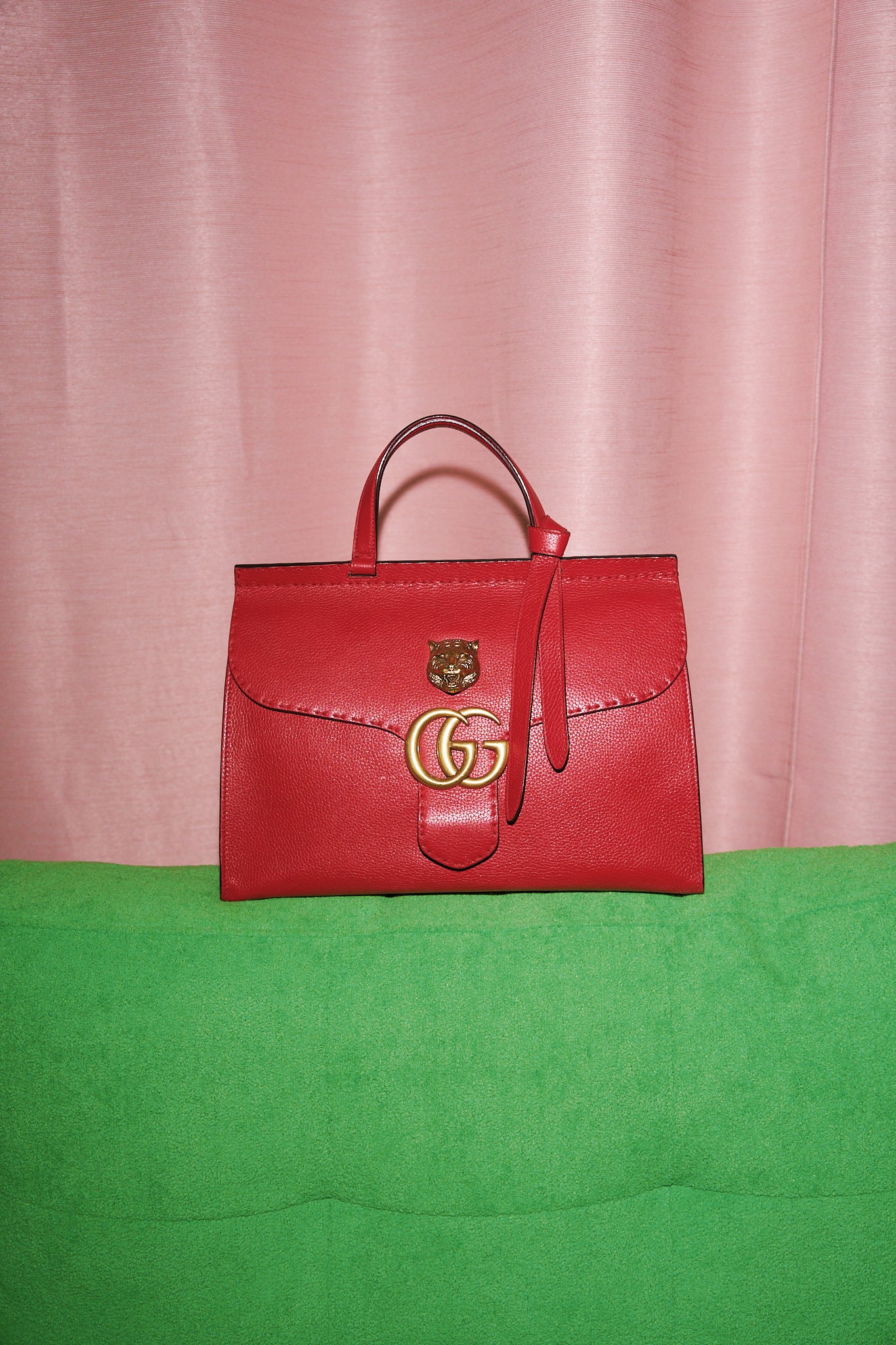 Gucci Marmont Animalier Top Handle