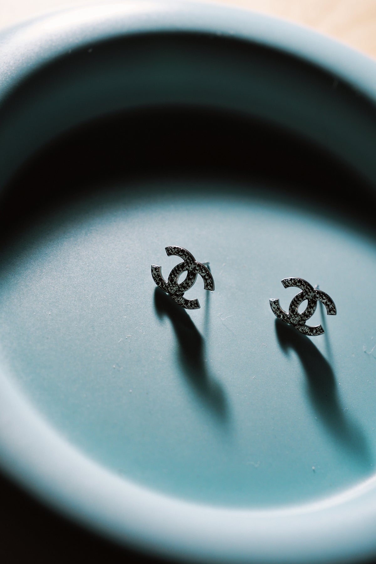 Chanel CC Stud Earrings