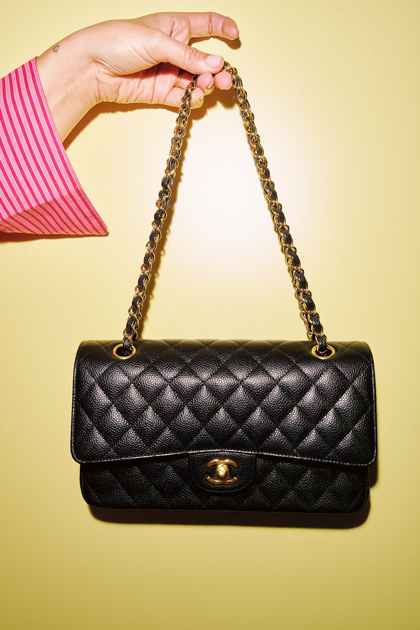 Chanel Classic Flap 11.12 Medium Black Caviar