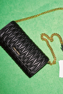 Miu Miu Matelassé Wallet on Chain