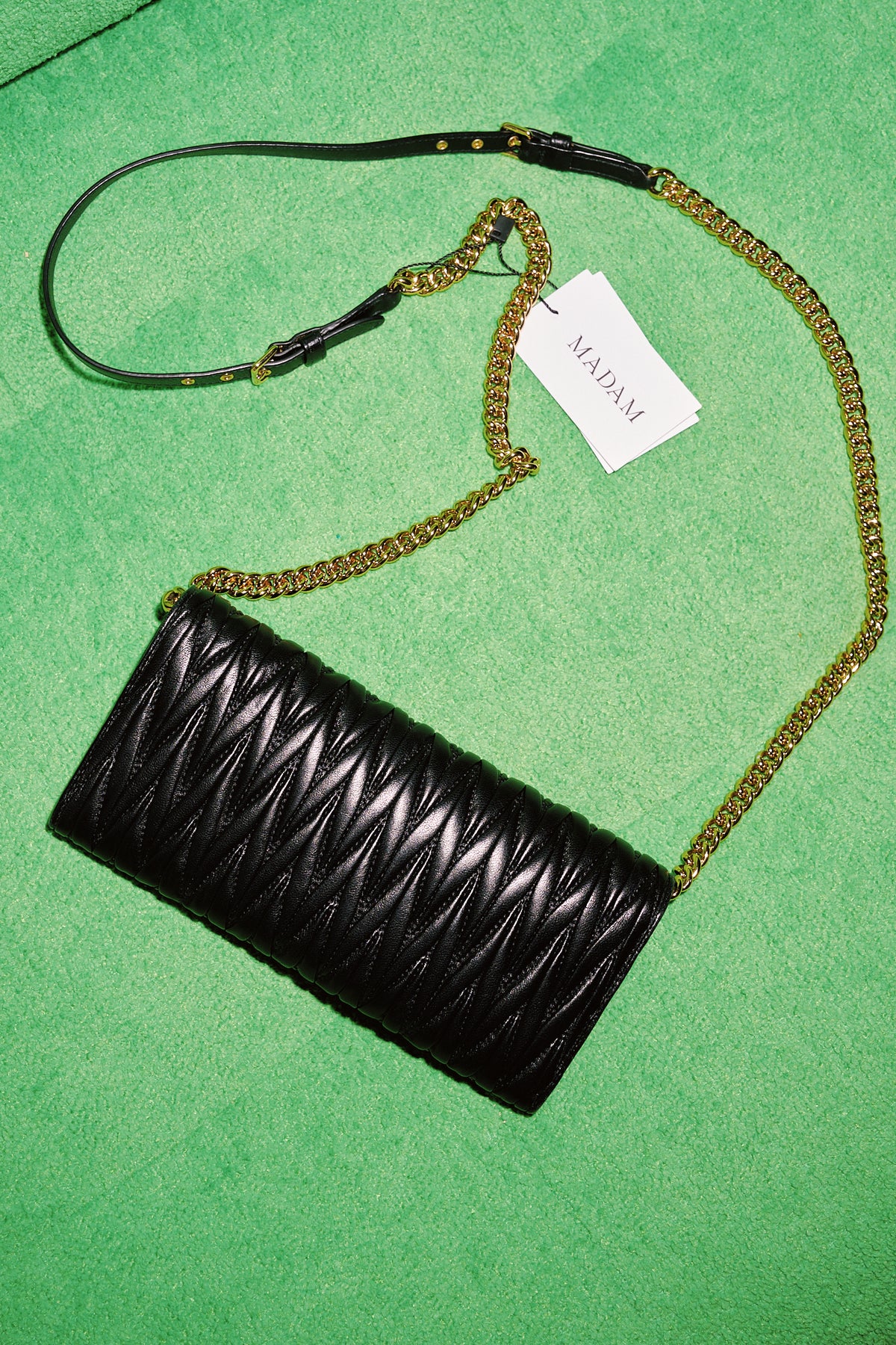 Miu Miu Matelassé Wallet on Chain