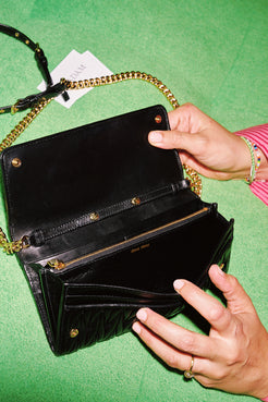 Miu Miu Matelassé Wallet on Chain