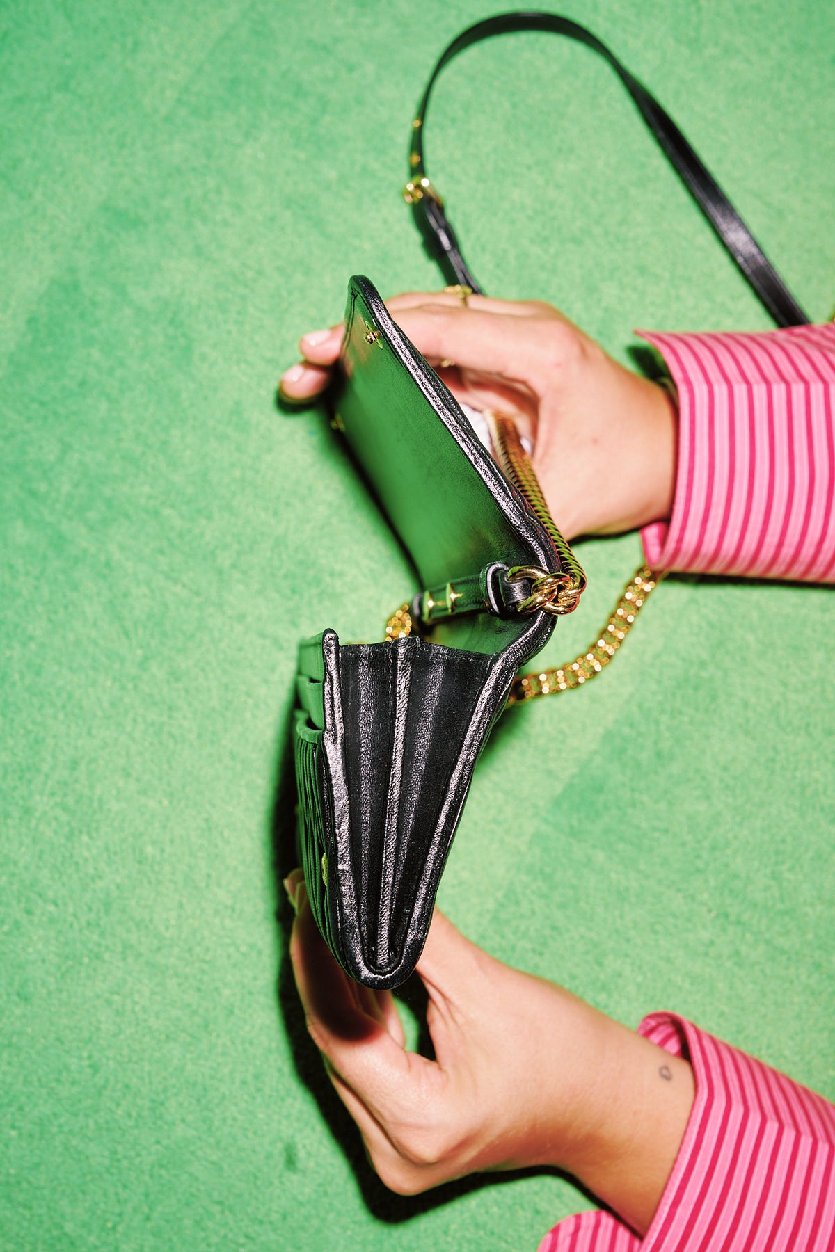 Miu Miu Matelassé Wallet on Chain