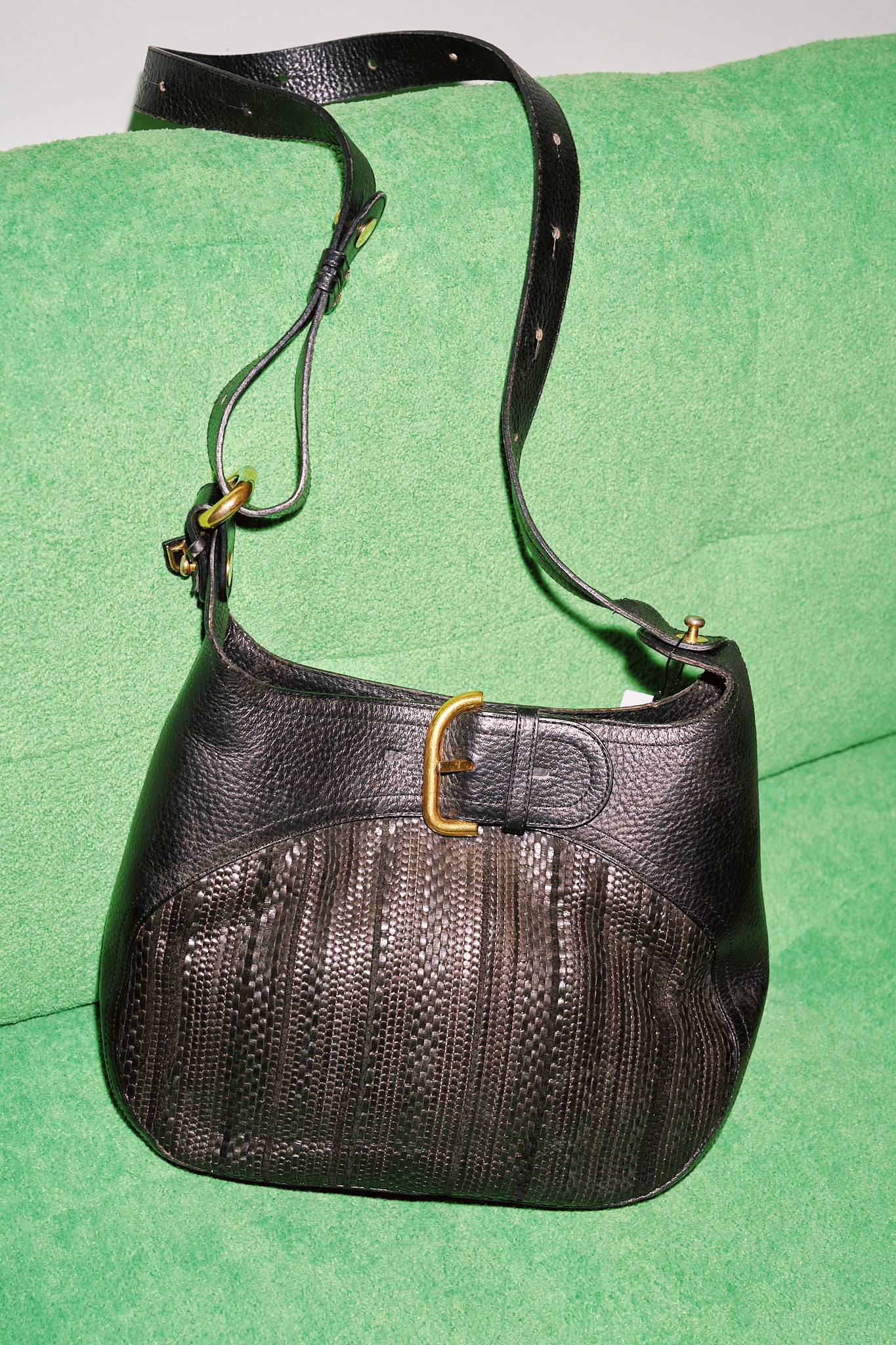 Delvaux Souverain Black Toile de Cuir