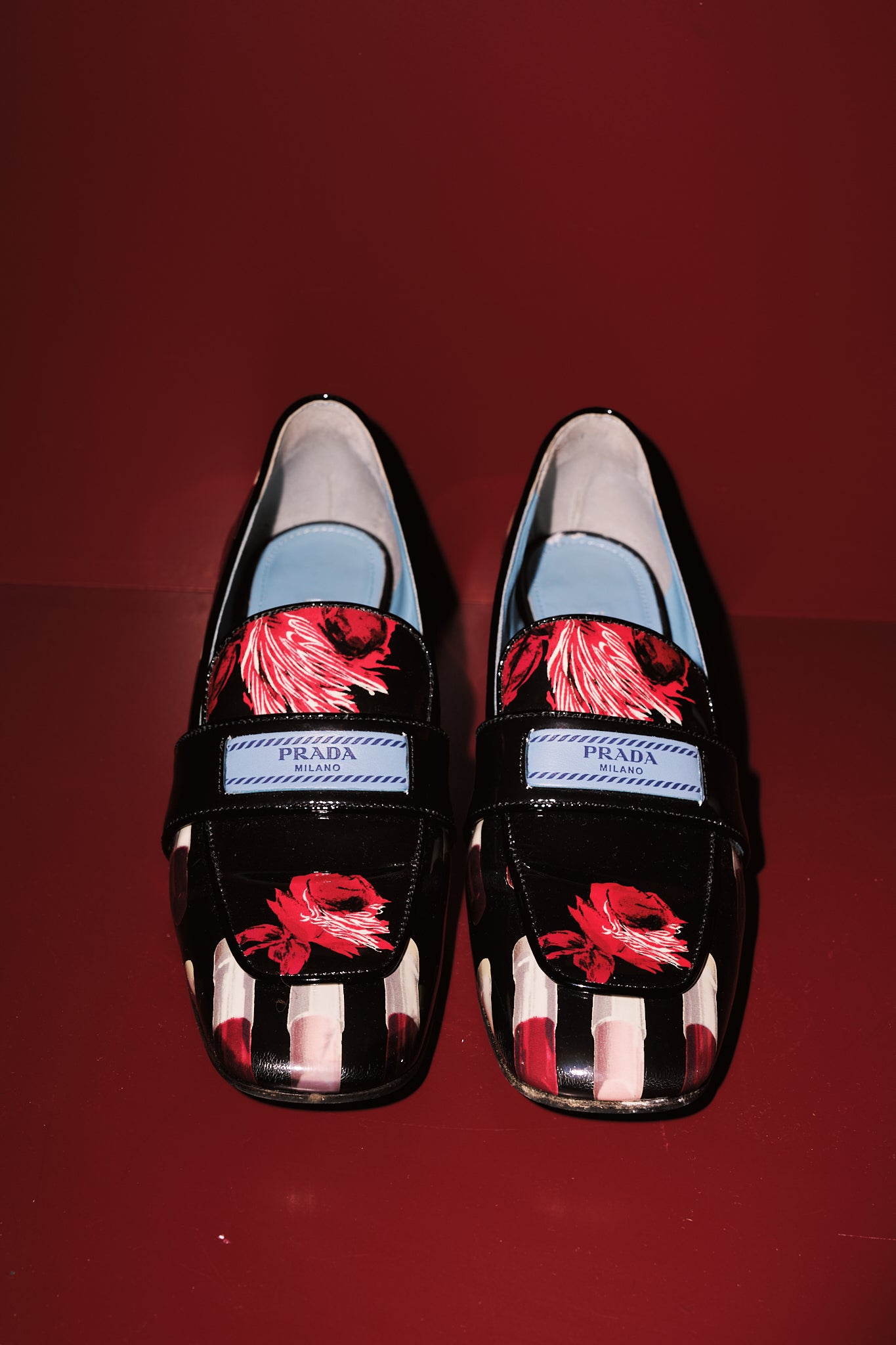 Prada Lipstick Loafers