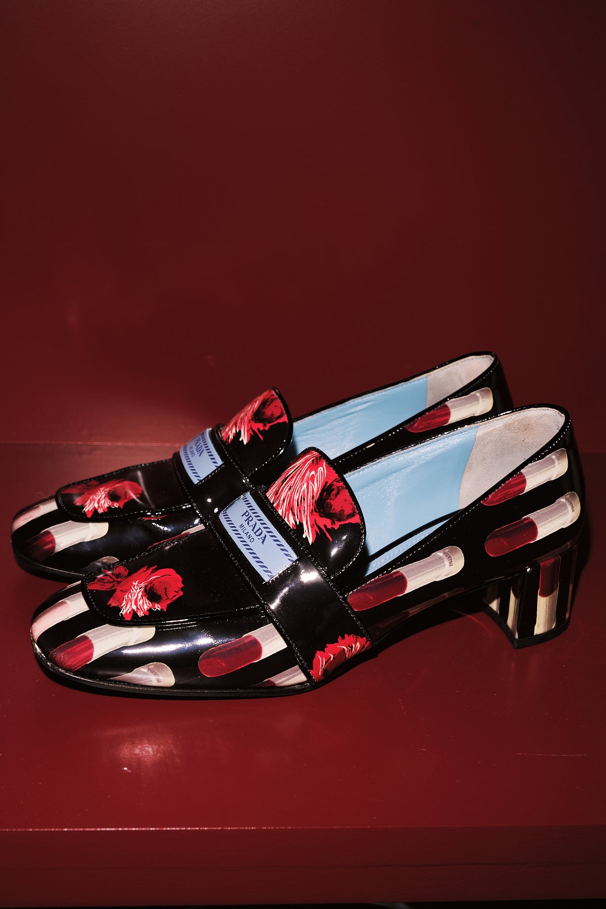 Prada Lipstick Loafers