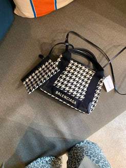 Balenciaga Pied de Poule Canvas Bag