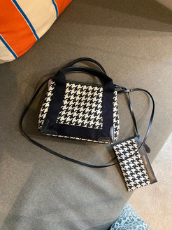 Balenciaga Pied de Poule Canvas Bag