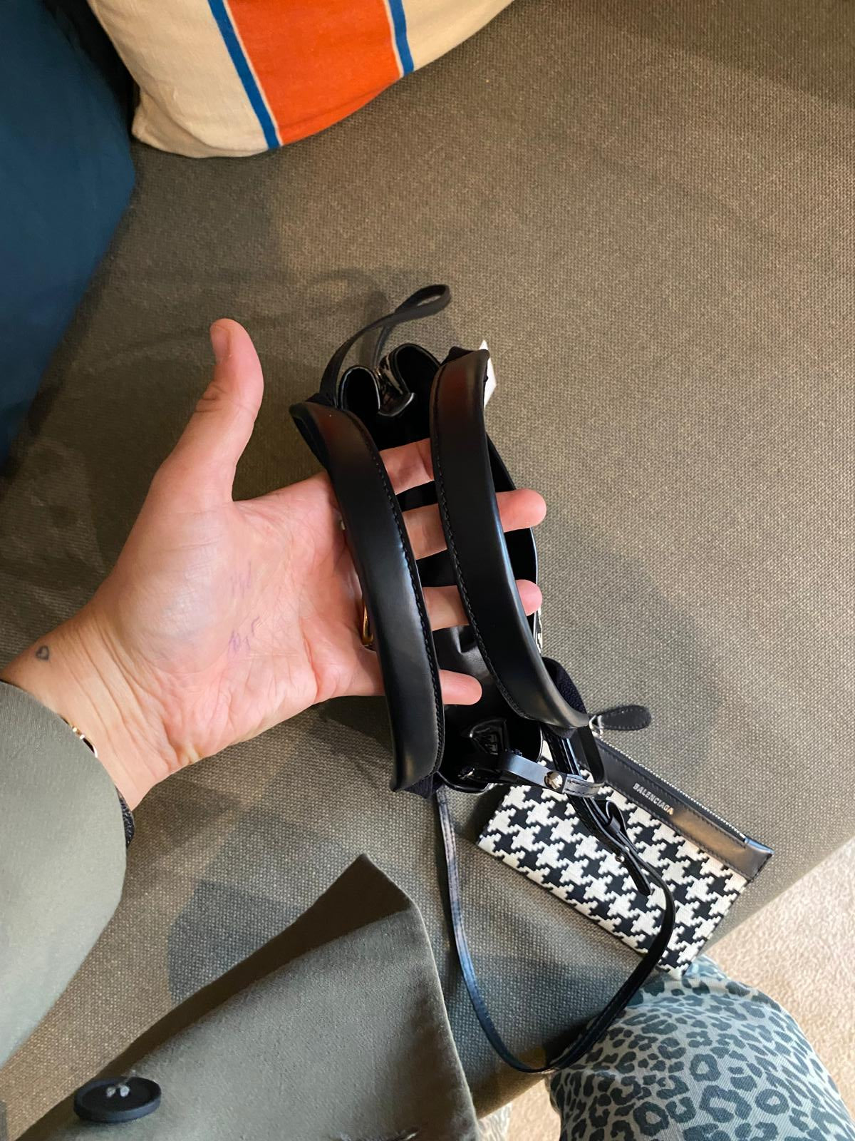 Balenciaga Pied de Poule Canvas Bag