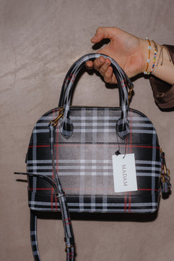 Balenciaga Plaid Medium Ville Bag