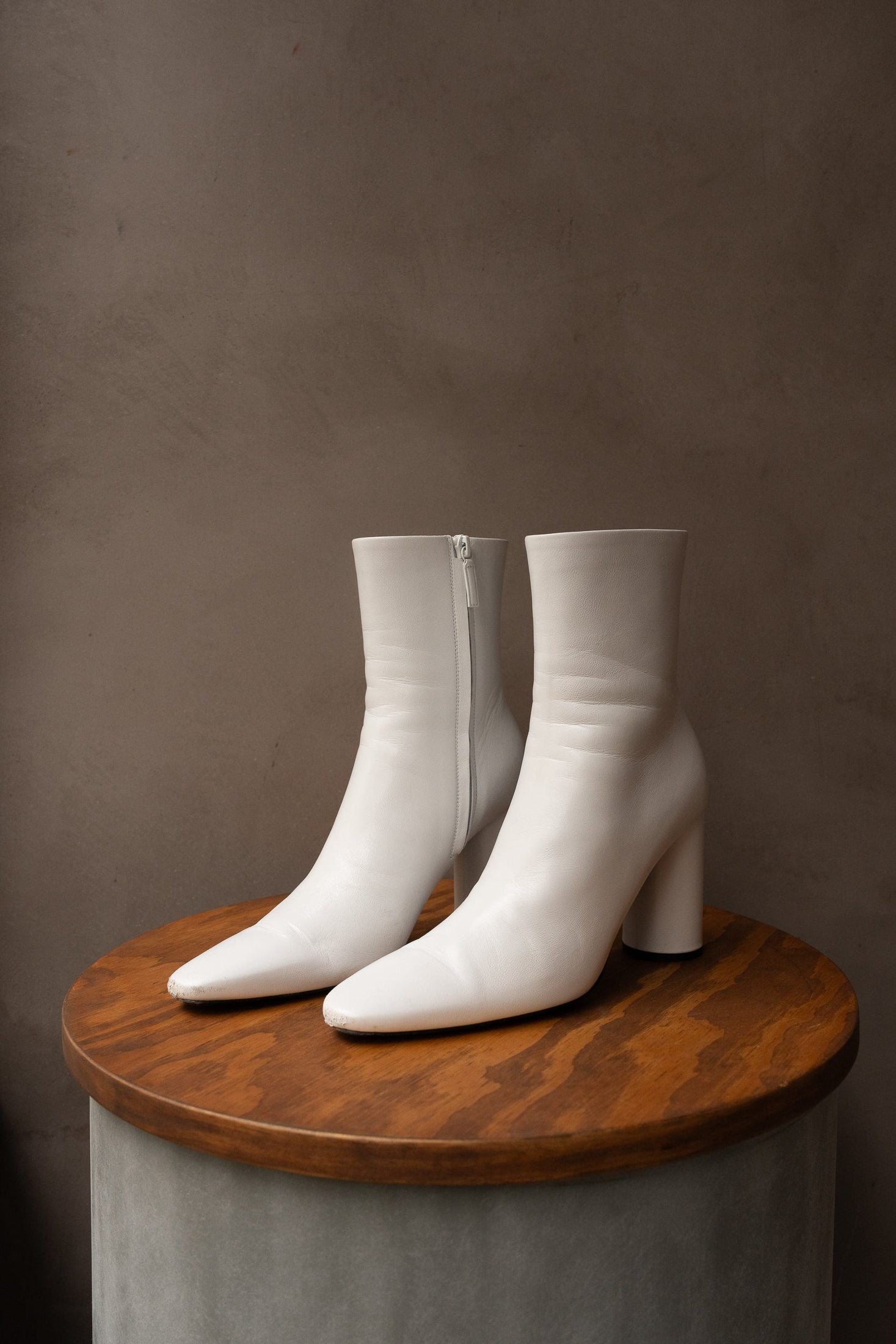 Balenciaga White Boots