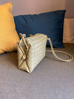 Bottega Veneta Water Green Loop Small Crossover Bag