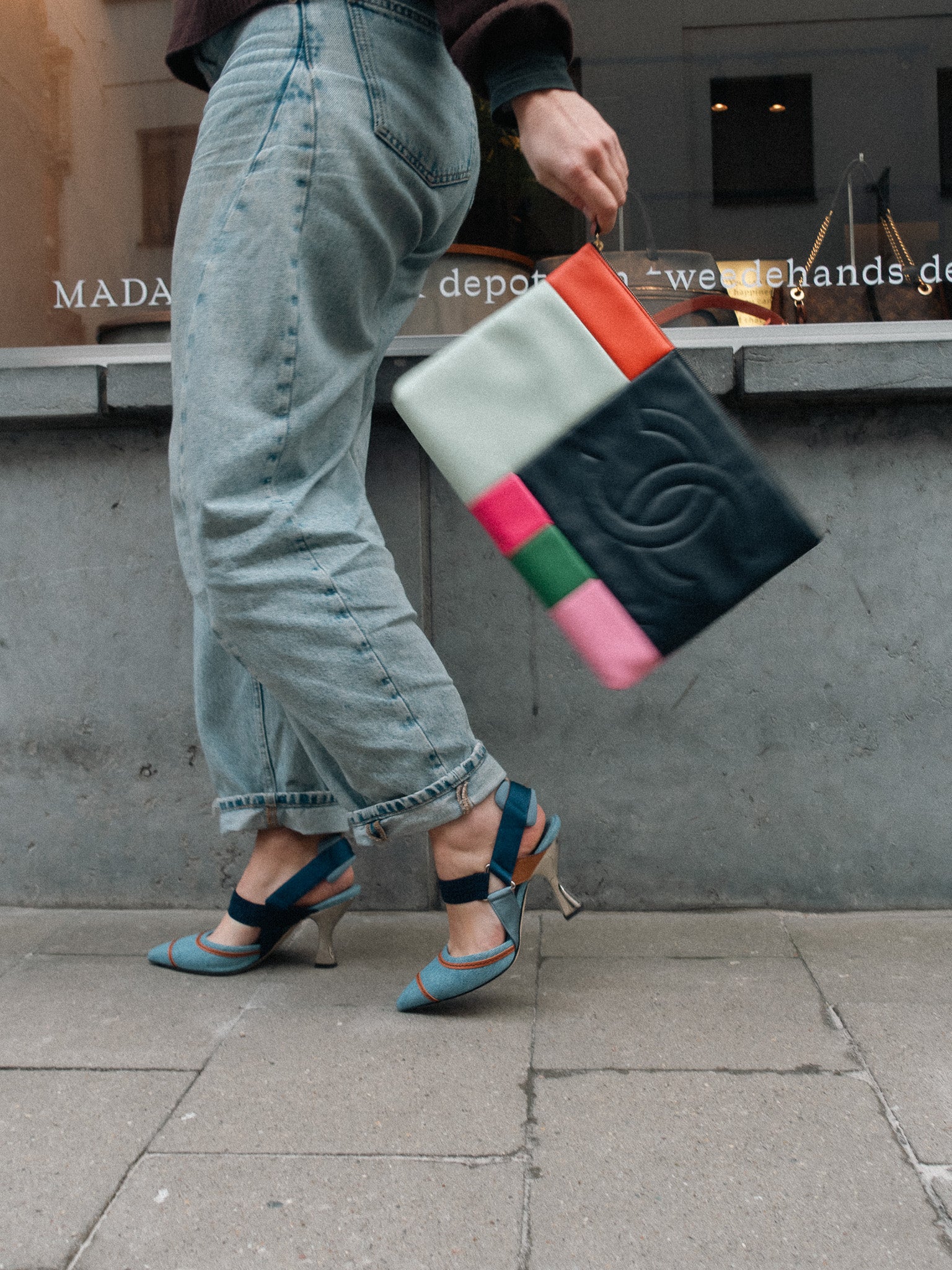 CHANEL Special Edition 2015 CC Colour-Block Clutch Bag