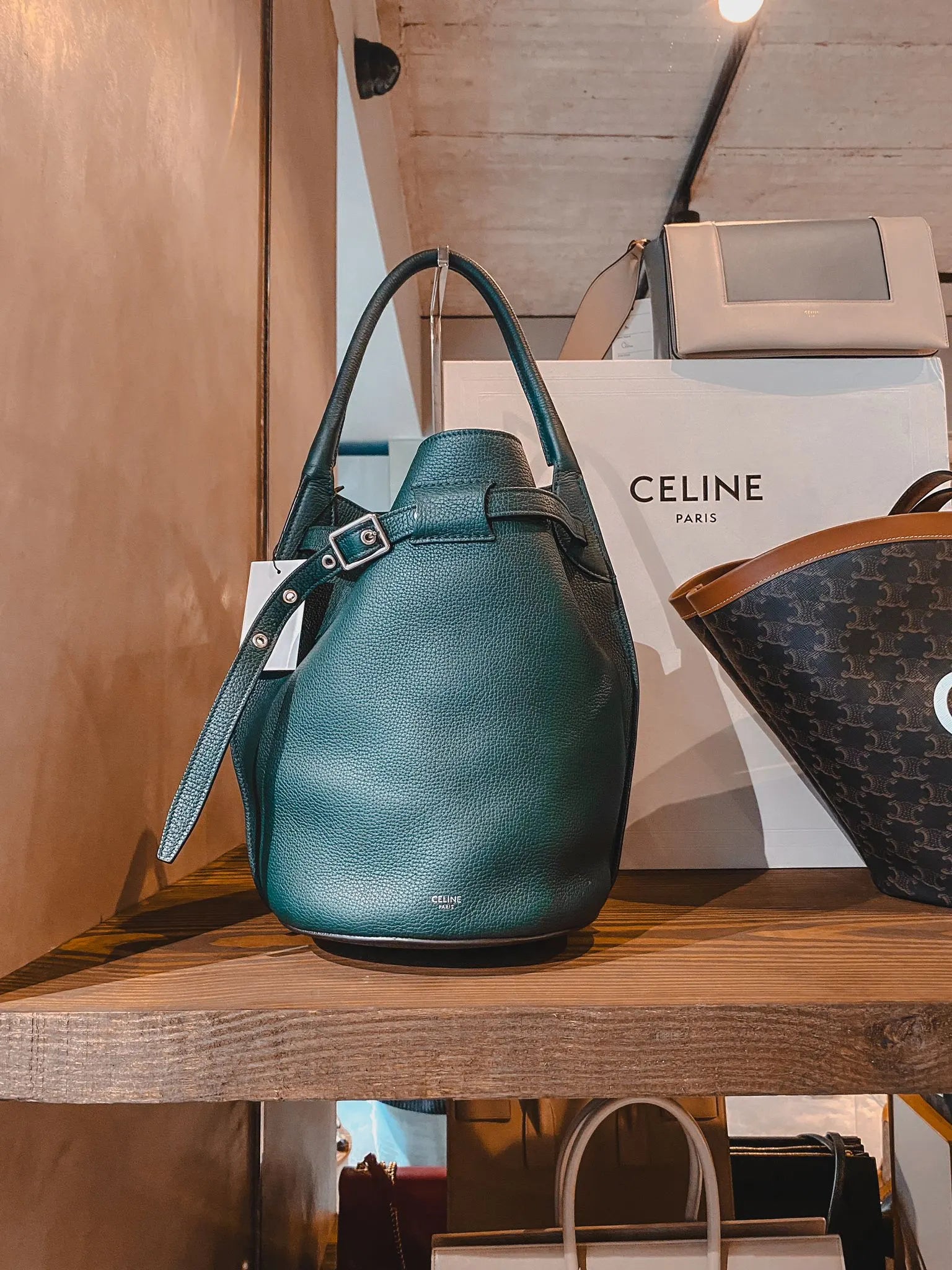 Celine Bucket Top Handle Bag