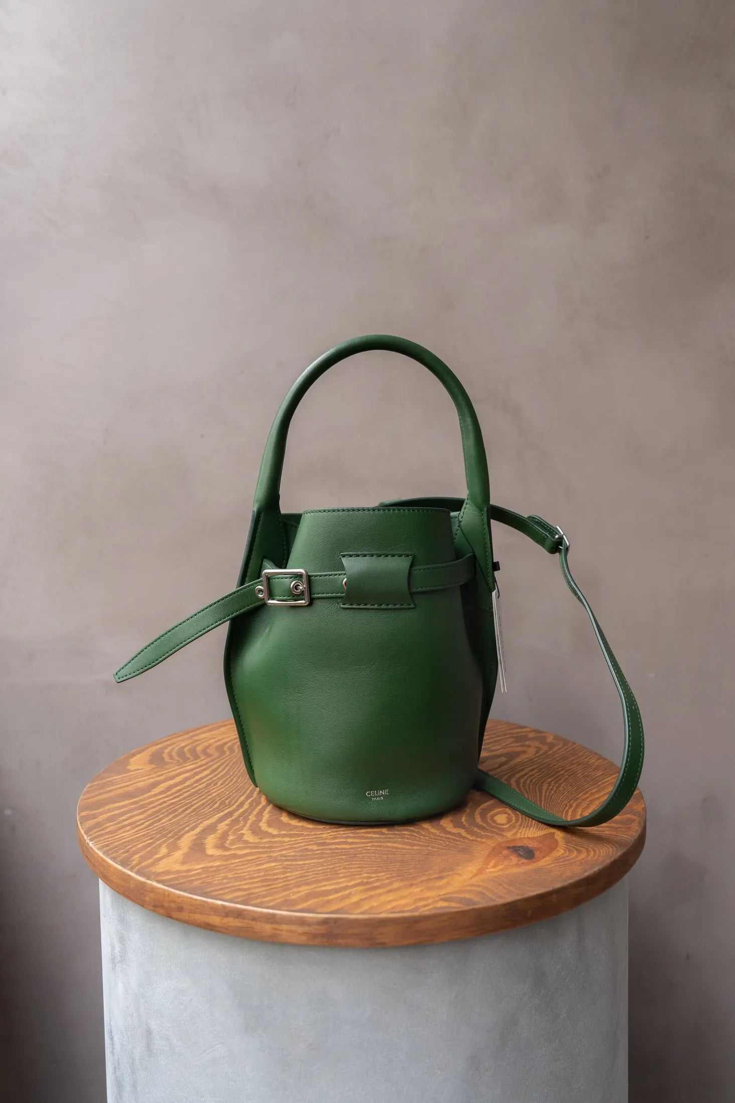 Celine Green Bucket Bag