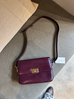 Céline Vintage Burgundy Shoulder Bag