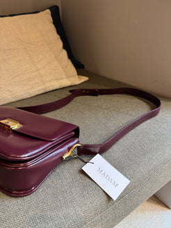Céline Vintage Burgundy Shoulder Bag