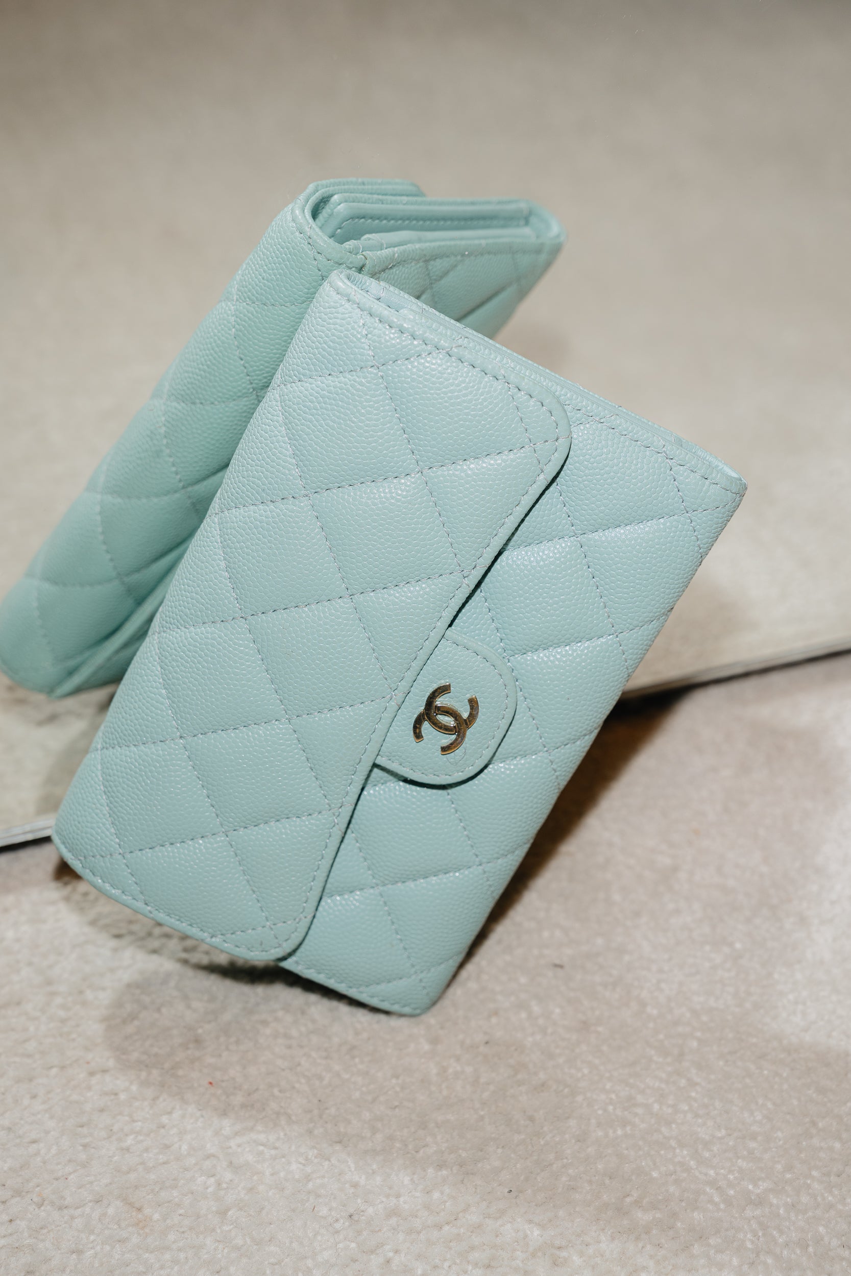 Chanel Blue Caviar Wallet