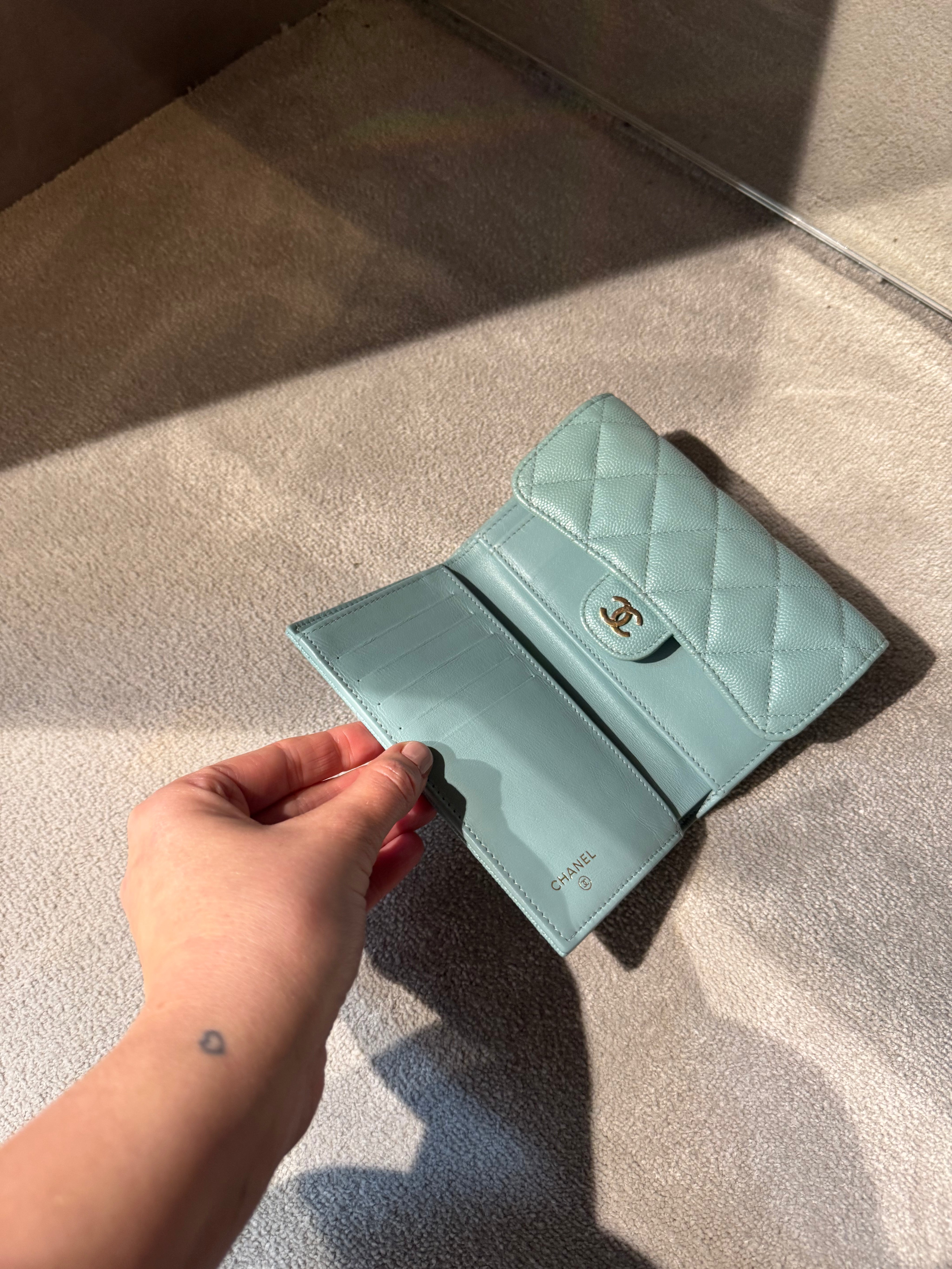 Chanel Blue Caviar Wallet