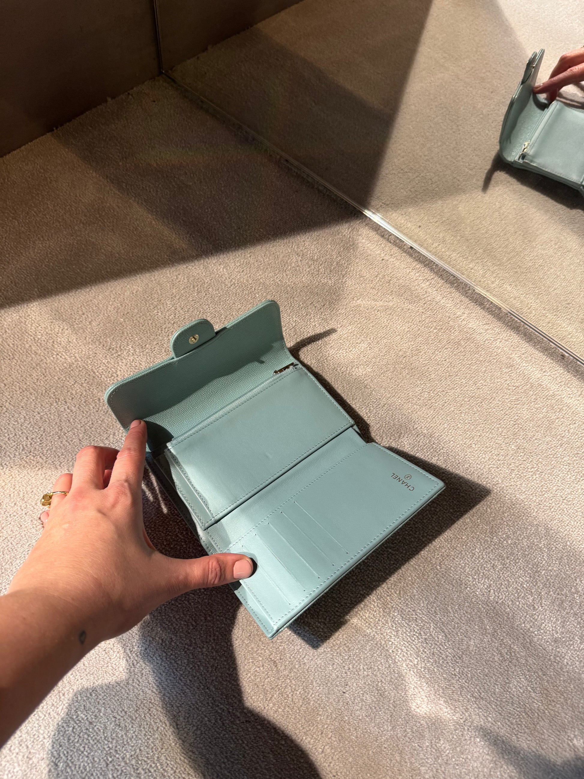 Chanel Blue Caviar Wallet