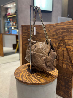 Chanel Brown Caviar Leather Large Shiva Flap Bag