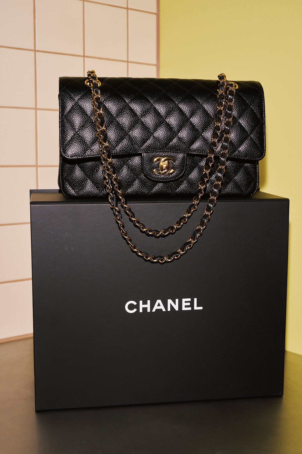 Chanel Classic Flap 11.12 Medium Black Caviar