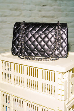Chanel Classic Flap 11.12 Medium Black Lambskin